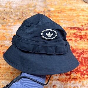 Adidas black Bucket Hat with Logo